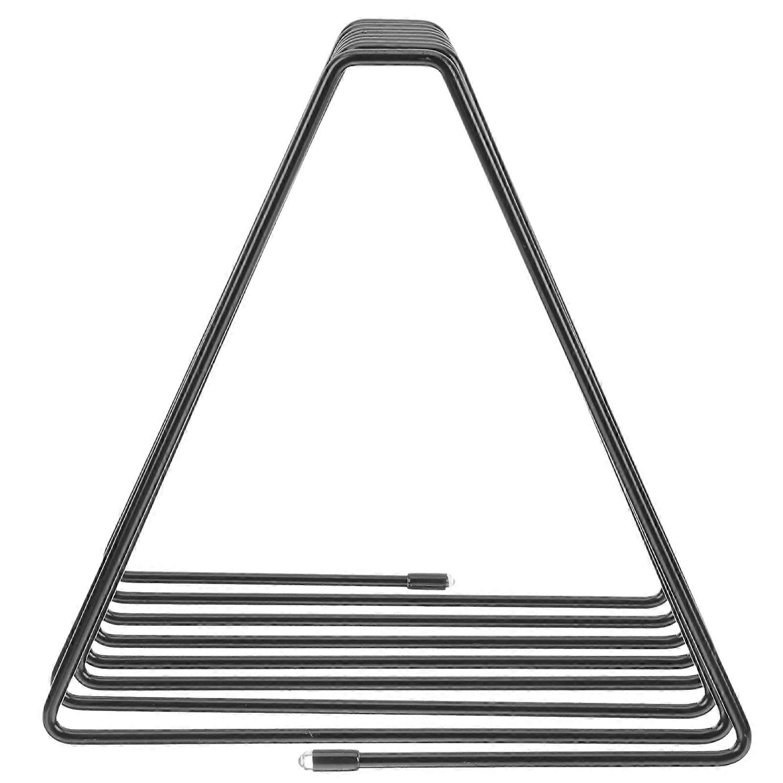 Black Iron Desktop Bookend for Home Use Simple and Design 6.5 Inches