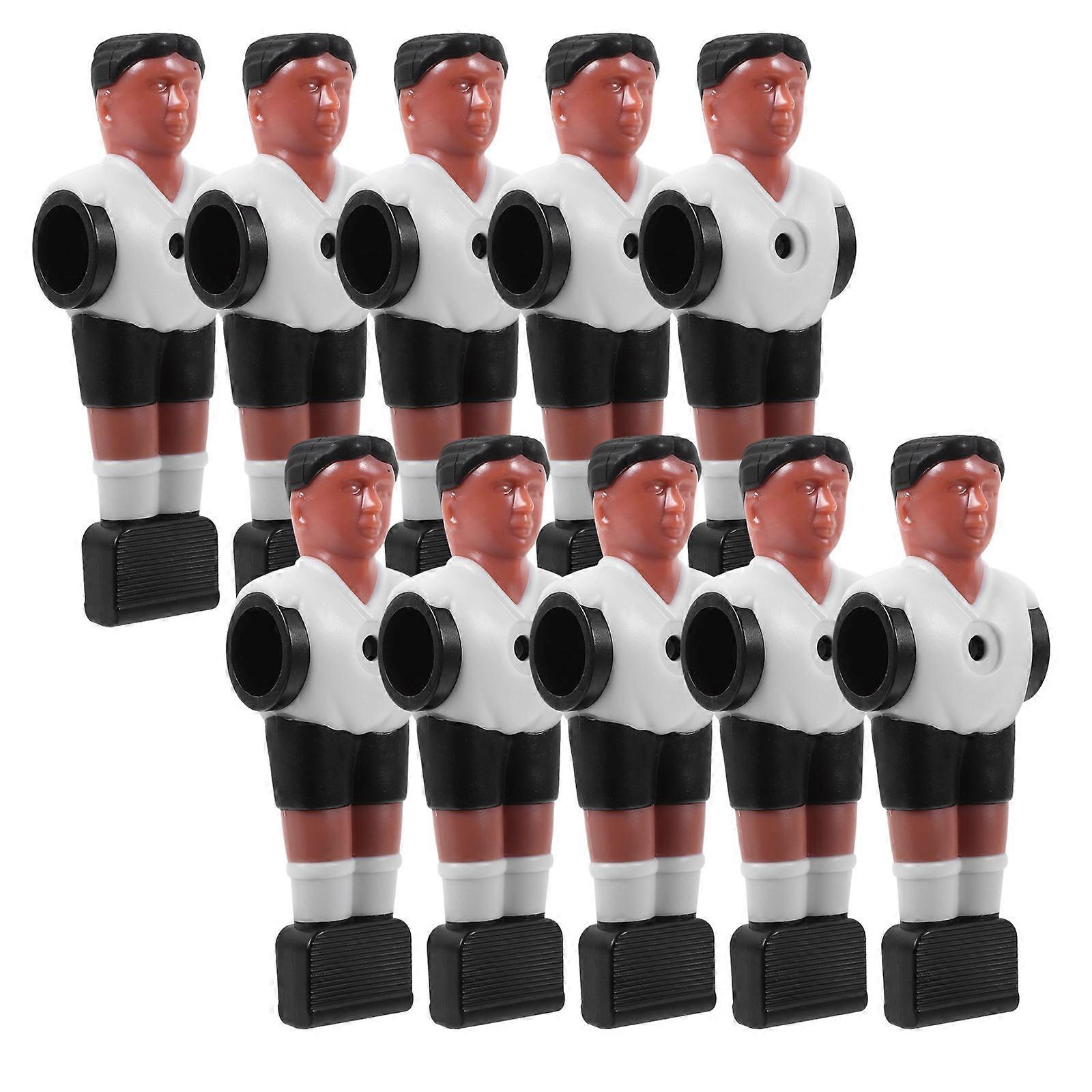 Adorable Replaceable Foosball Guys for Standard Size Rods Made of Resin Assorted Color 10 Pieces