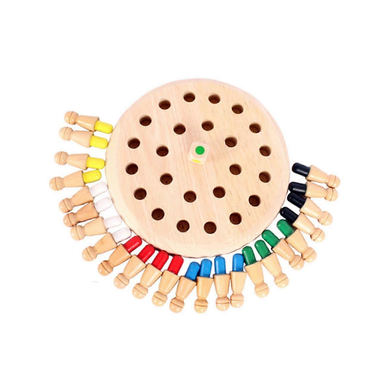 Wooden Memory Chess Toy for Creative Strategy Game, Intelligence and Motor Skills Development