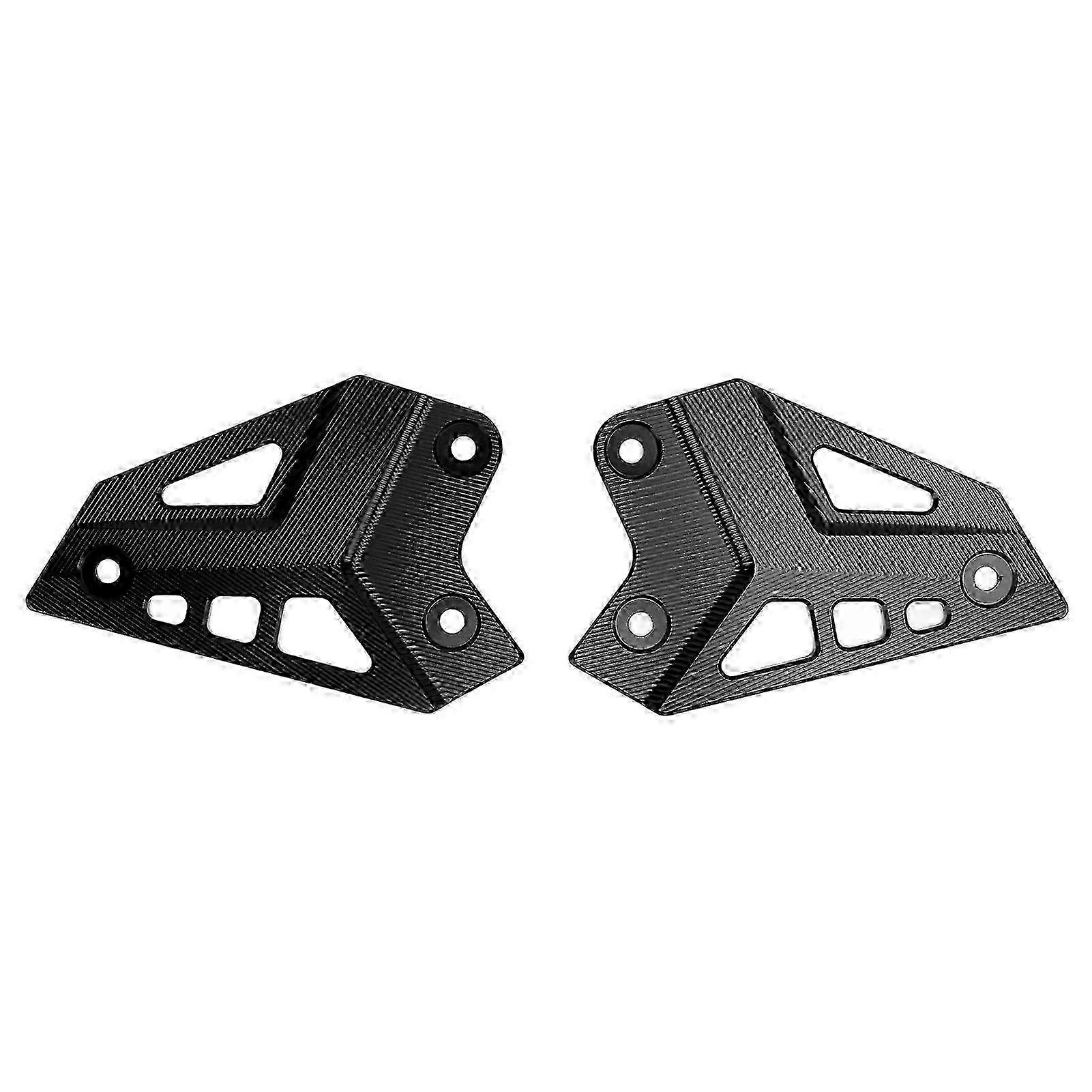 Motorcycle Foot Peg Protector Rear Plate Heel Guard Aluminum Alloy Replacement for Z900 20172021Black hwy