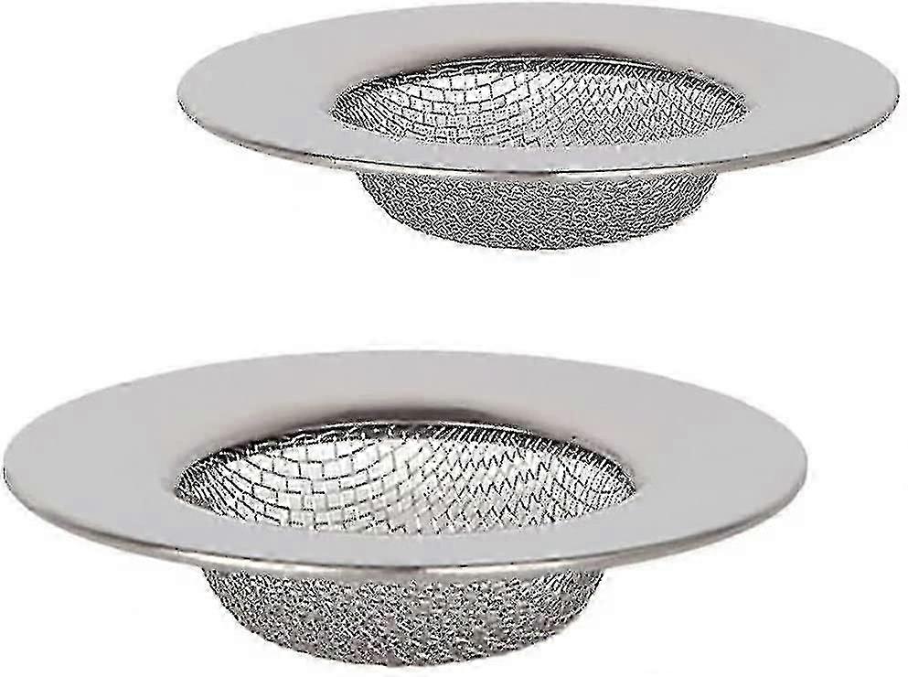 2-Pack Stainless Steel Shower and Kitchen Sink Strainers, Durable and Rust-Proof