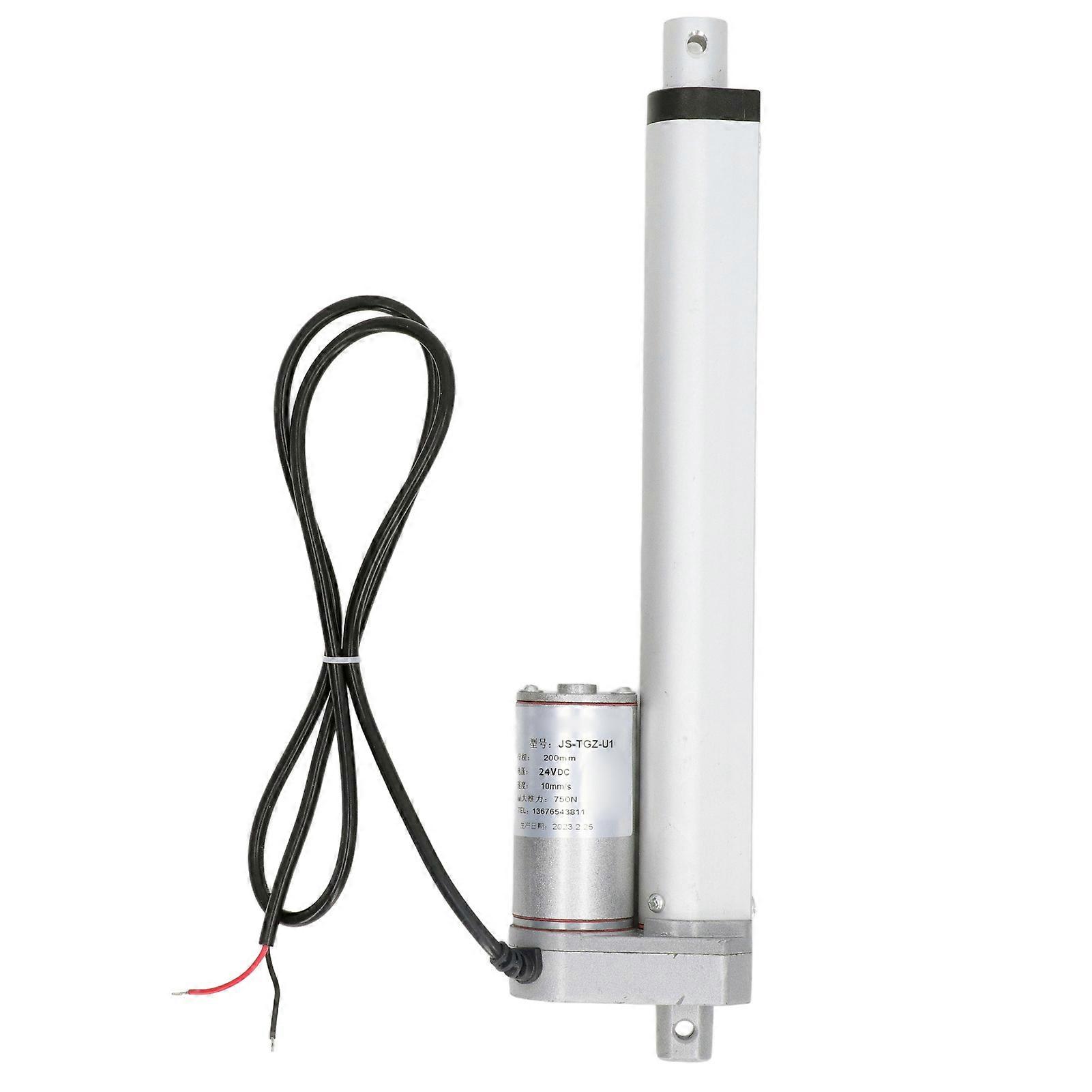 Linear Actuator White 200mm Stroke 750N IP65 Motor Linear Actuator for Cylinder Electric Sofa 24V Linear Actuator Controller Remote Control Kit 