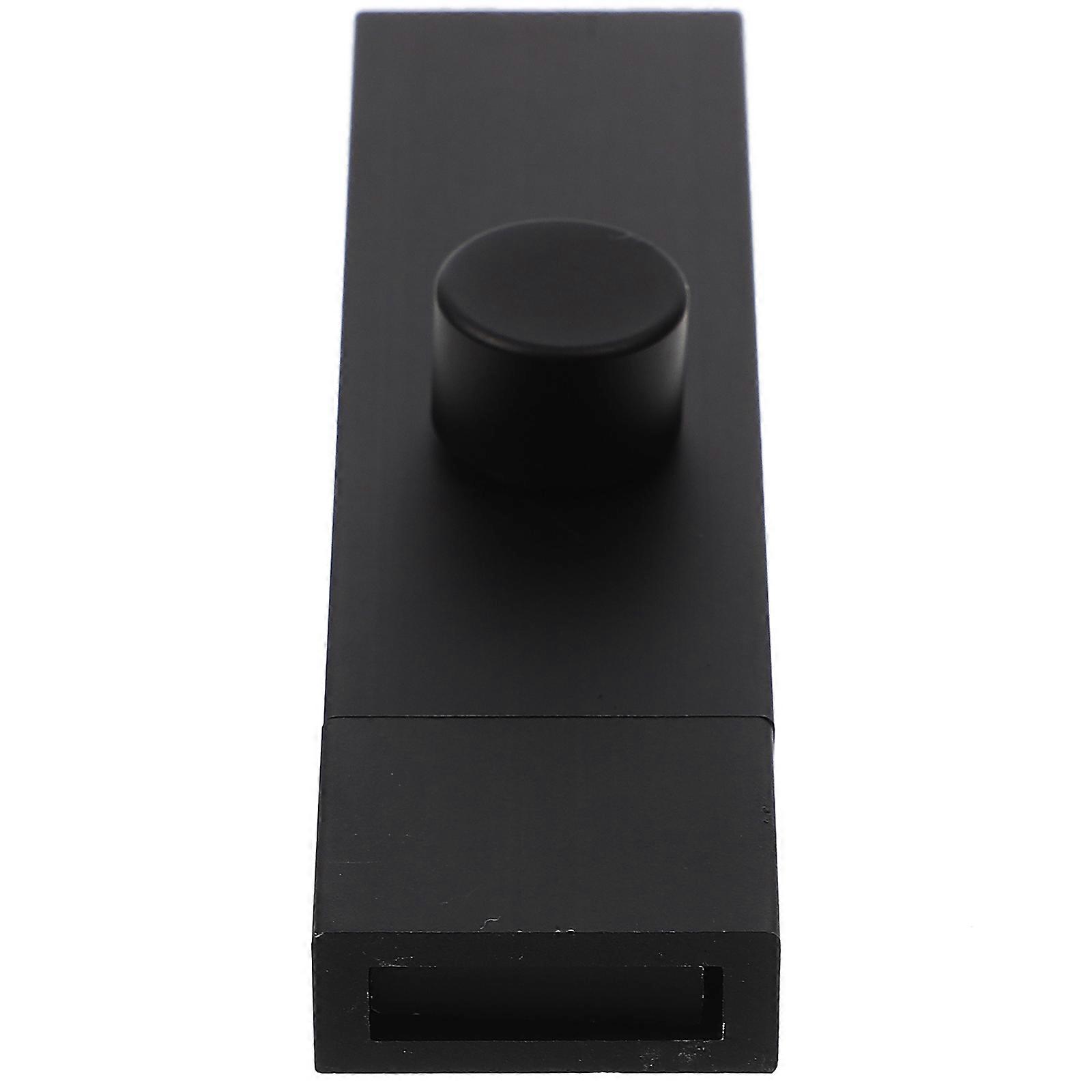 Slide Door Locks Sliding Door Security Rectangular Black 4 Inch for Cabinets Office Use 1Pack