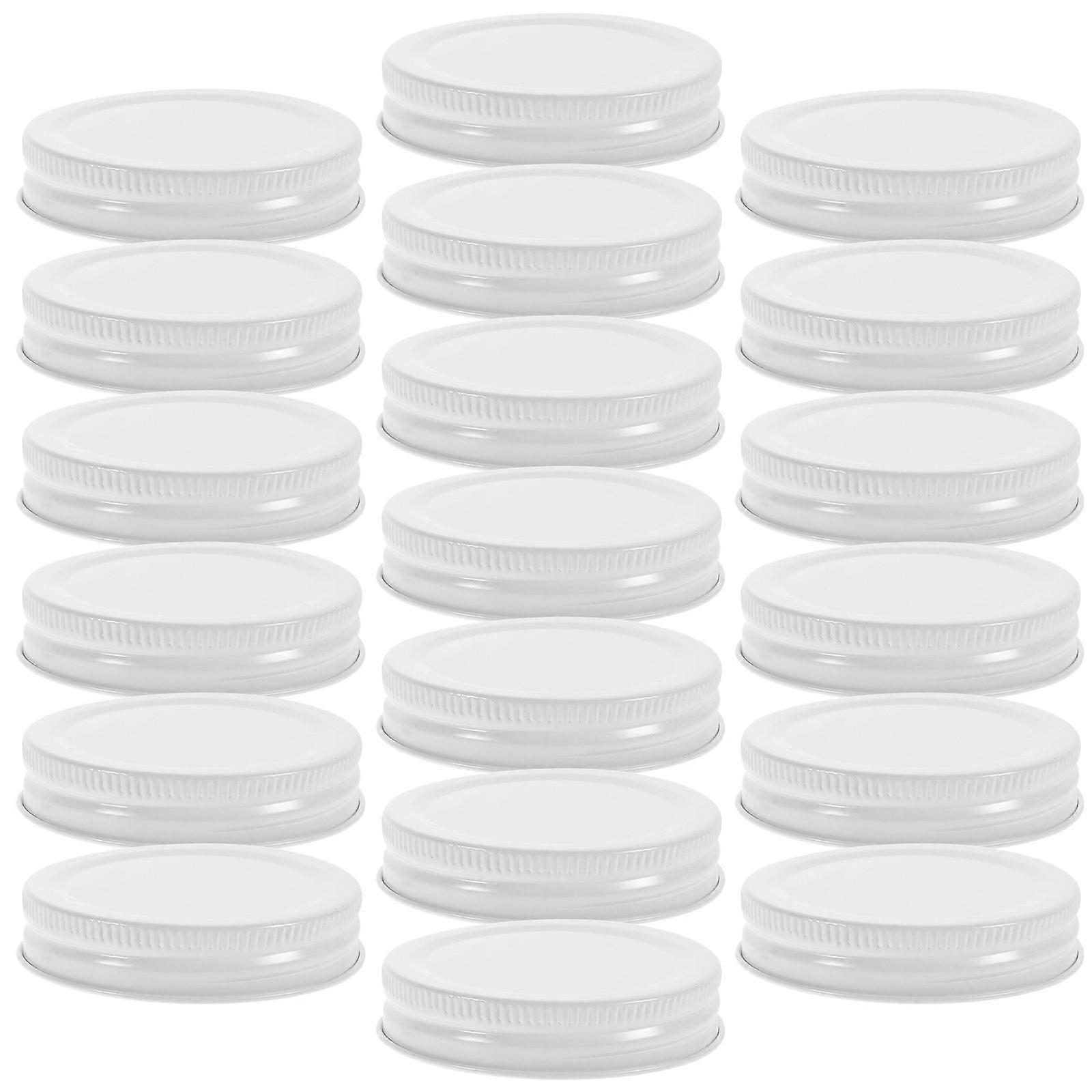 20pcs fer-blanc Mason Jar Couvercles Pots de Canning Pots Couvercles et Capuchons