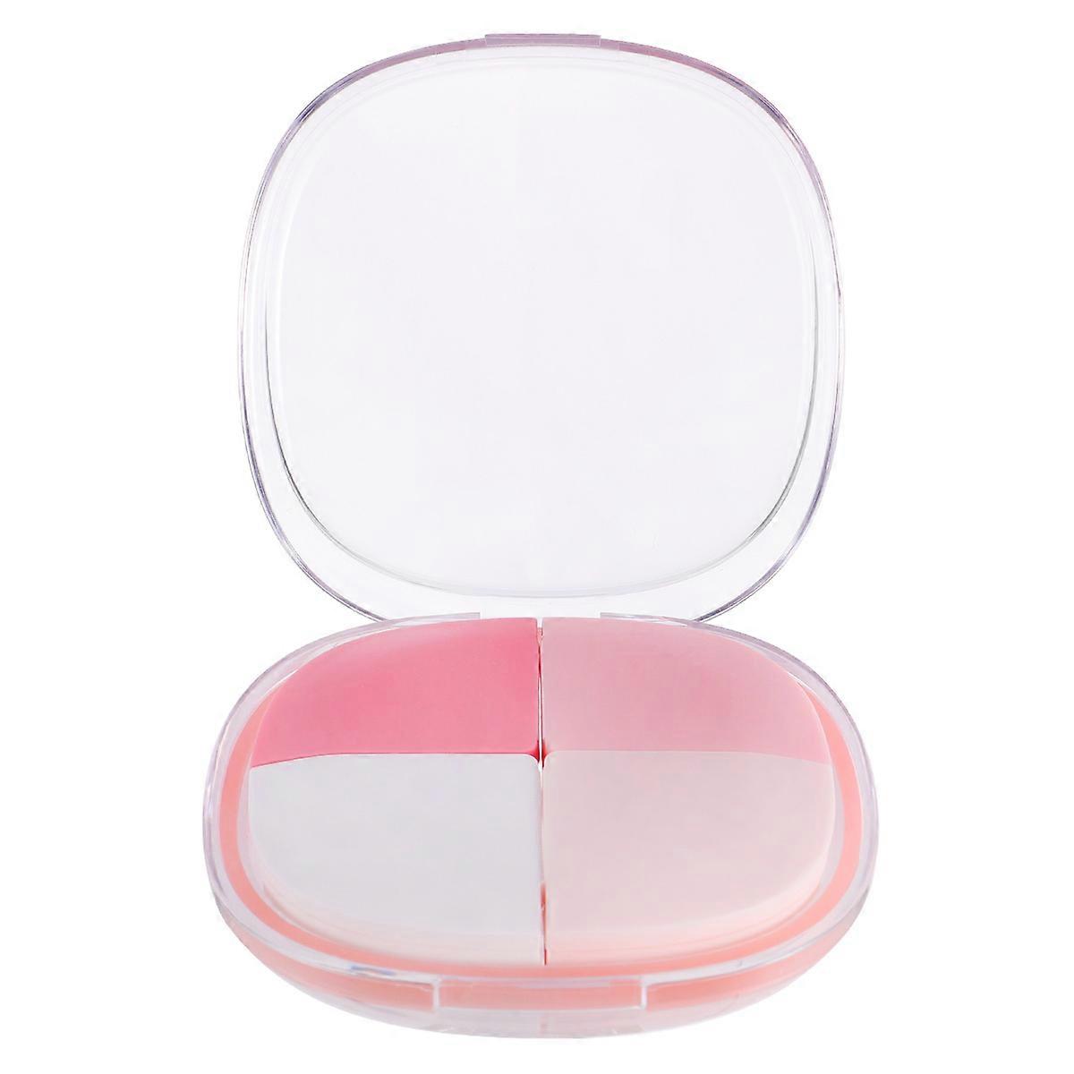 Portable Plastic Mini Case with 4 Compartments Sealed and Creative Design