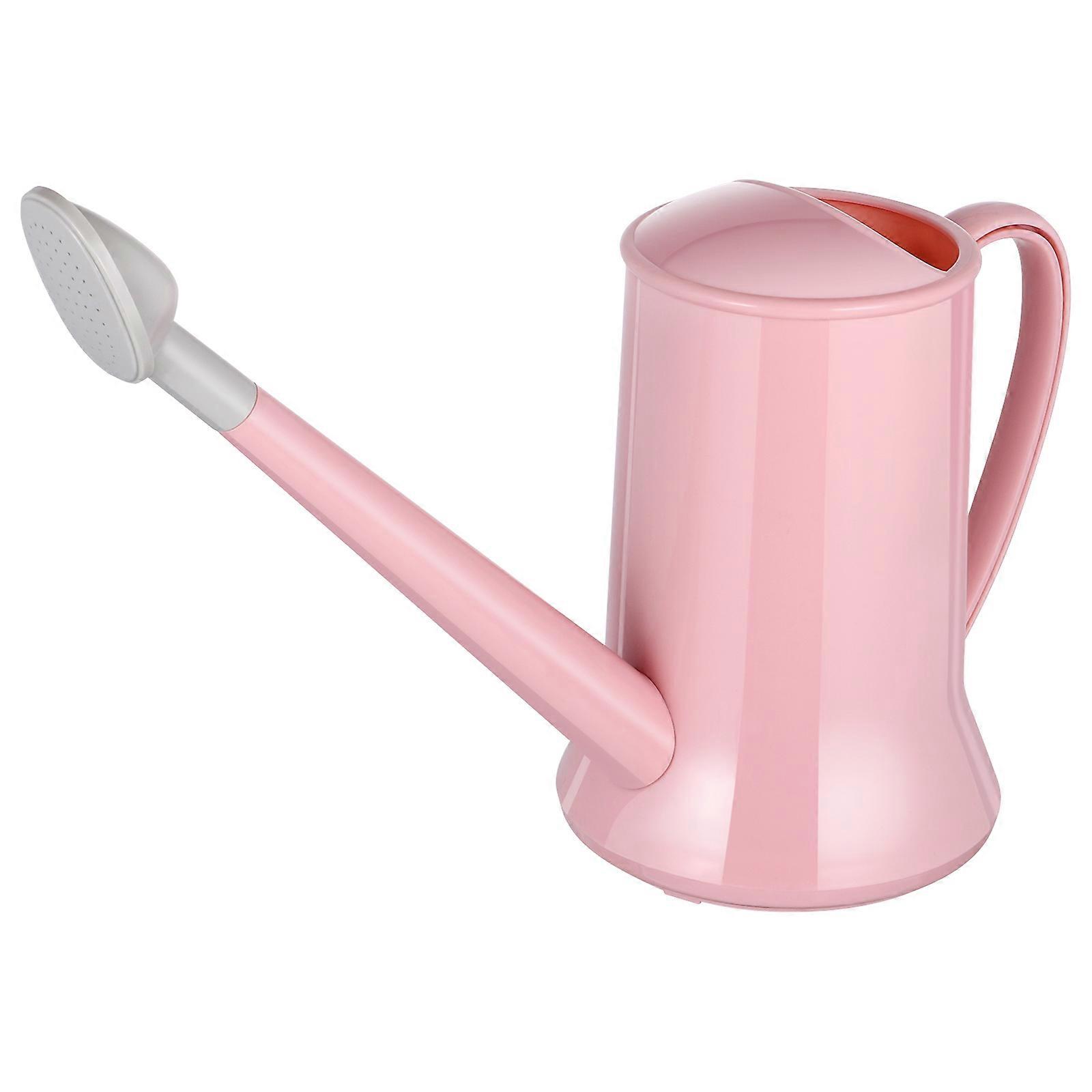 Pink Watering Can with Long Spout for Garden Use Durable PP Material Raises Humidity Around Plants