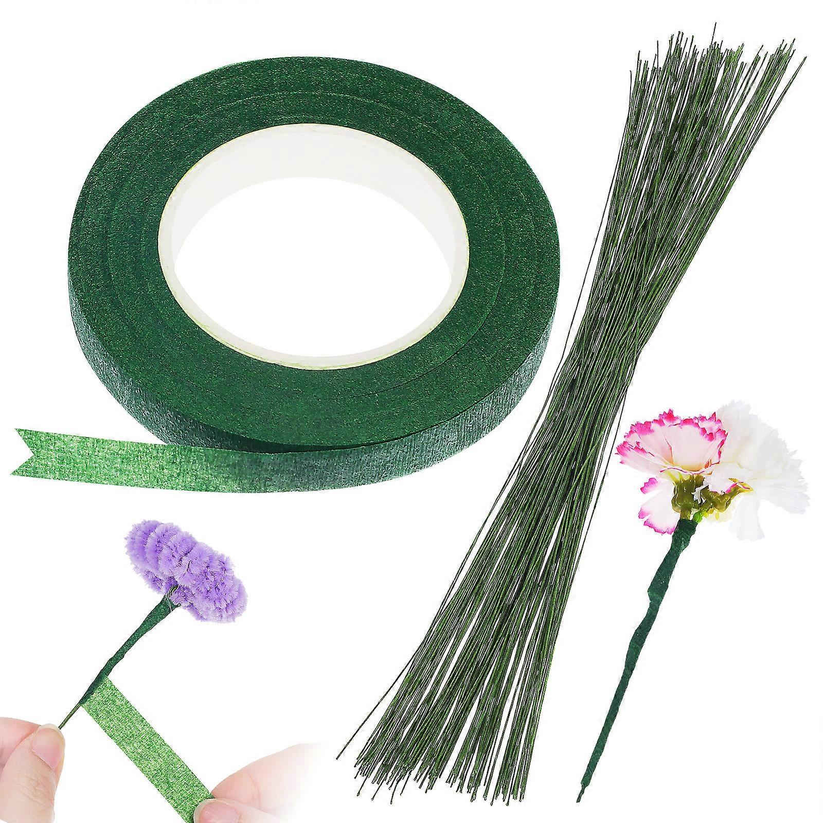 Floral Wire Stems & Tape 150 Pcs – Sturdy Craft Supplies for DIY Bouquets, Weddings, and Special Occasions – Durable & Easy to Use