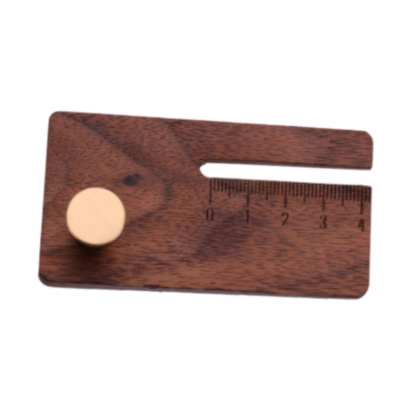 Stanza ruler, making stanza auxiliary tool, cutting distance ruler, dark brown