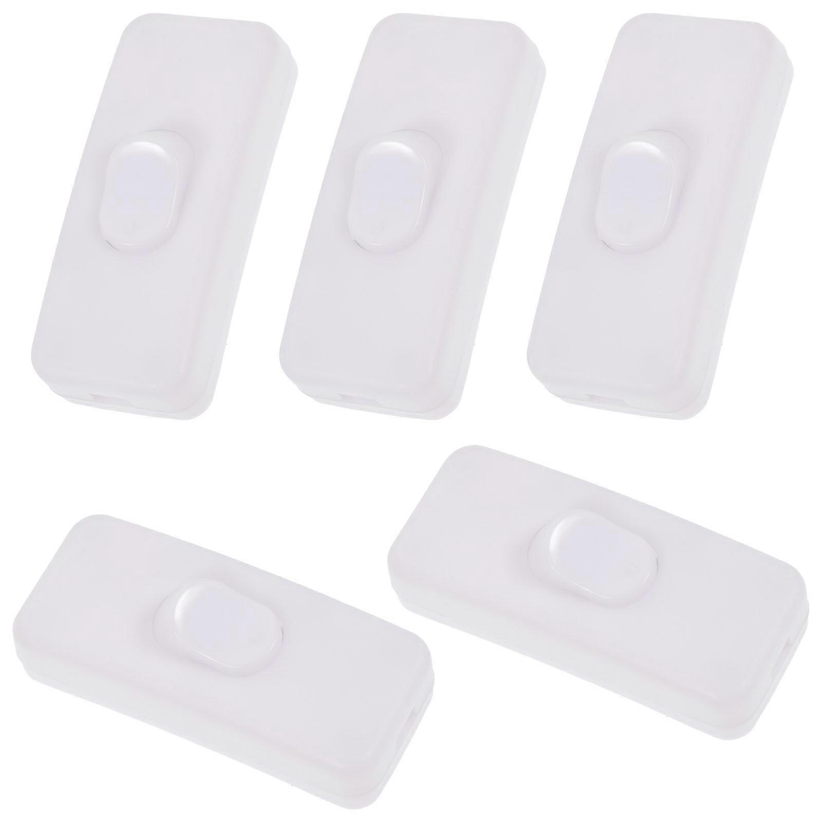 Rocker Light Switch Electrical Equipment For Diy Enthusiasts 5Pcs Abs 59x2cm Simple Design Lamp Switch