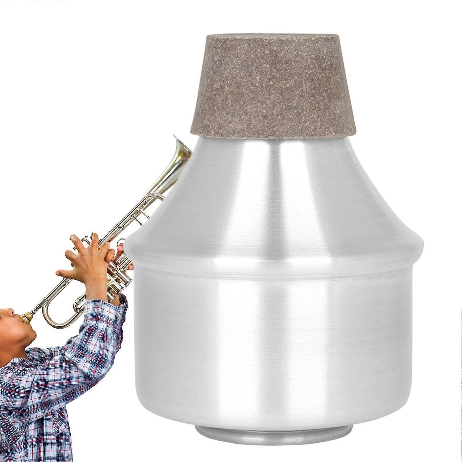 Trumpet Mute Straight Mute Aluminium Alloy Lightweight Sound Dampener For Jazz Trumpet Practice