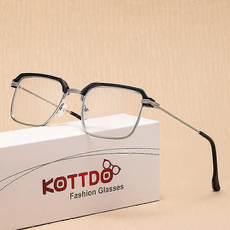 Half Frame Reading Glasses For Men Ultra Light Hyperopia Women Computer Glasses Anti Blue Light Presbyopia Goggle For+2.5 Lens