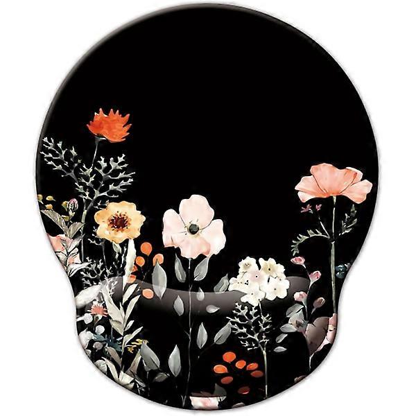 Mouse Pad with Wrist Support, Ergonomic Mouse Pad with Memory Foam Wrist Rest, Non-Slip Rubber Base
