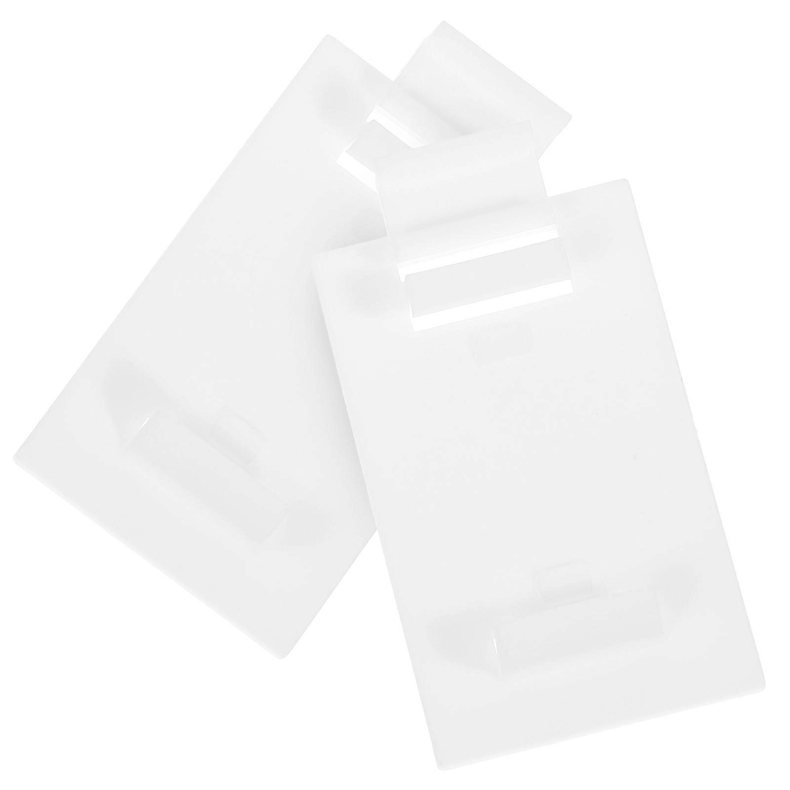 Roller Blind Fittings Kit Roller Mounting Brackets Home Decoration No-Drill Mounting White 6.00X3.20X0.60Cm 2 Sets