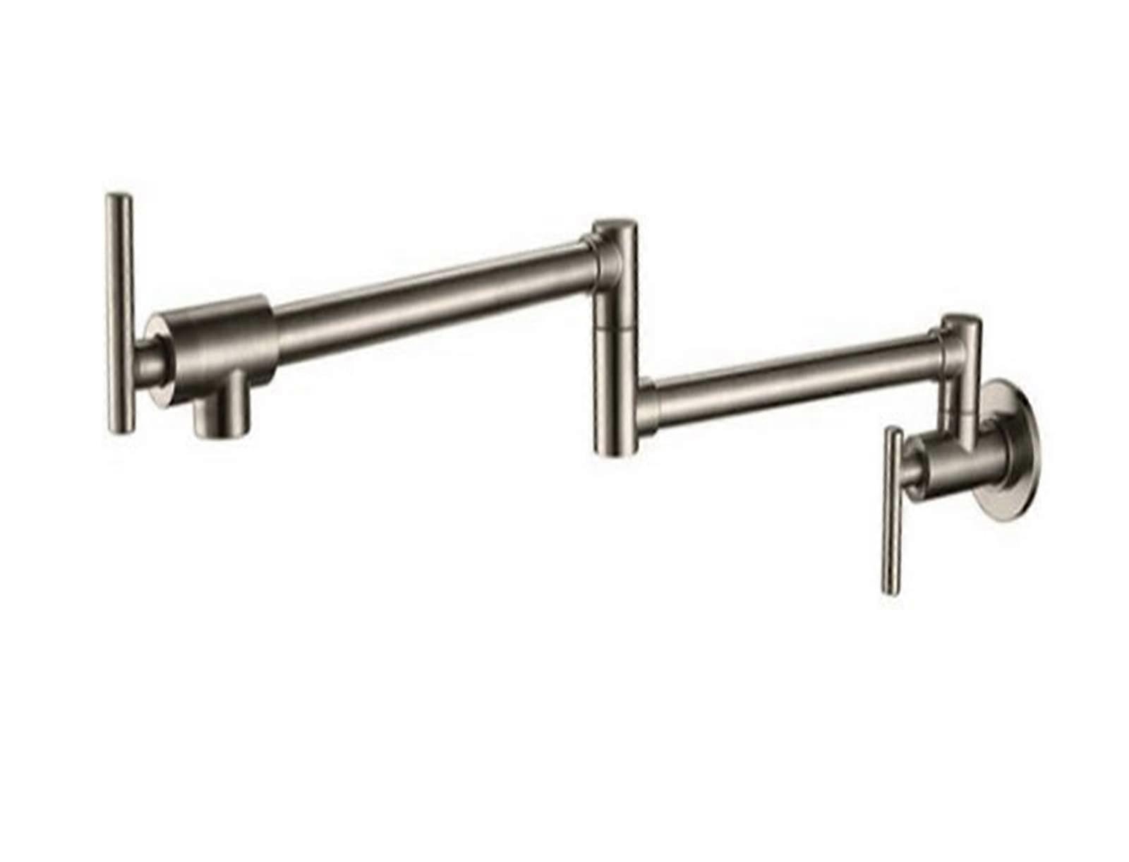 Messing kitchen faucet intervention pot filler faucet swing spout wall mount