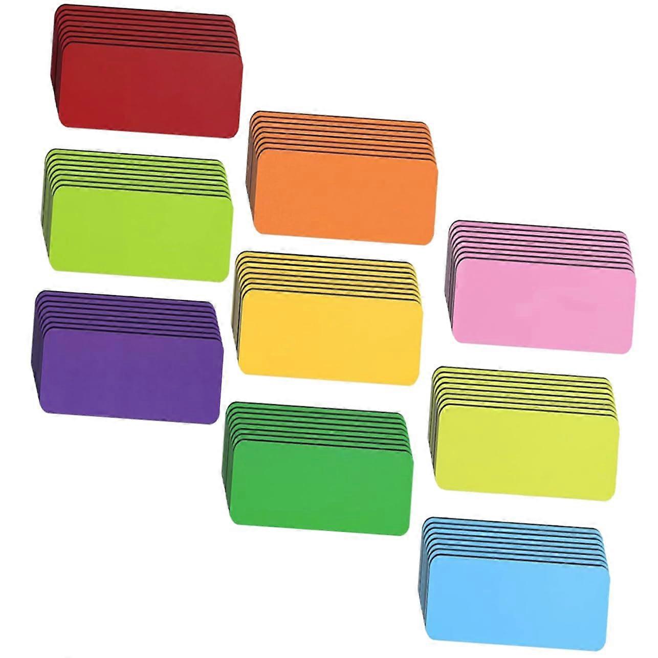 Magnetic Dry Erase Name Tags, 54-Piece Writable Labels for Whiteboards and Refrigerators, Home and Office Use