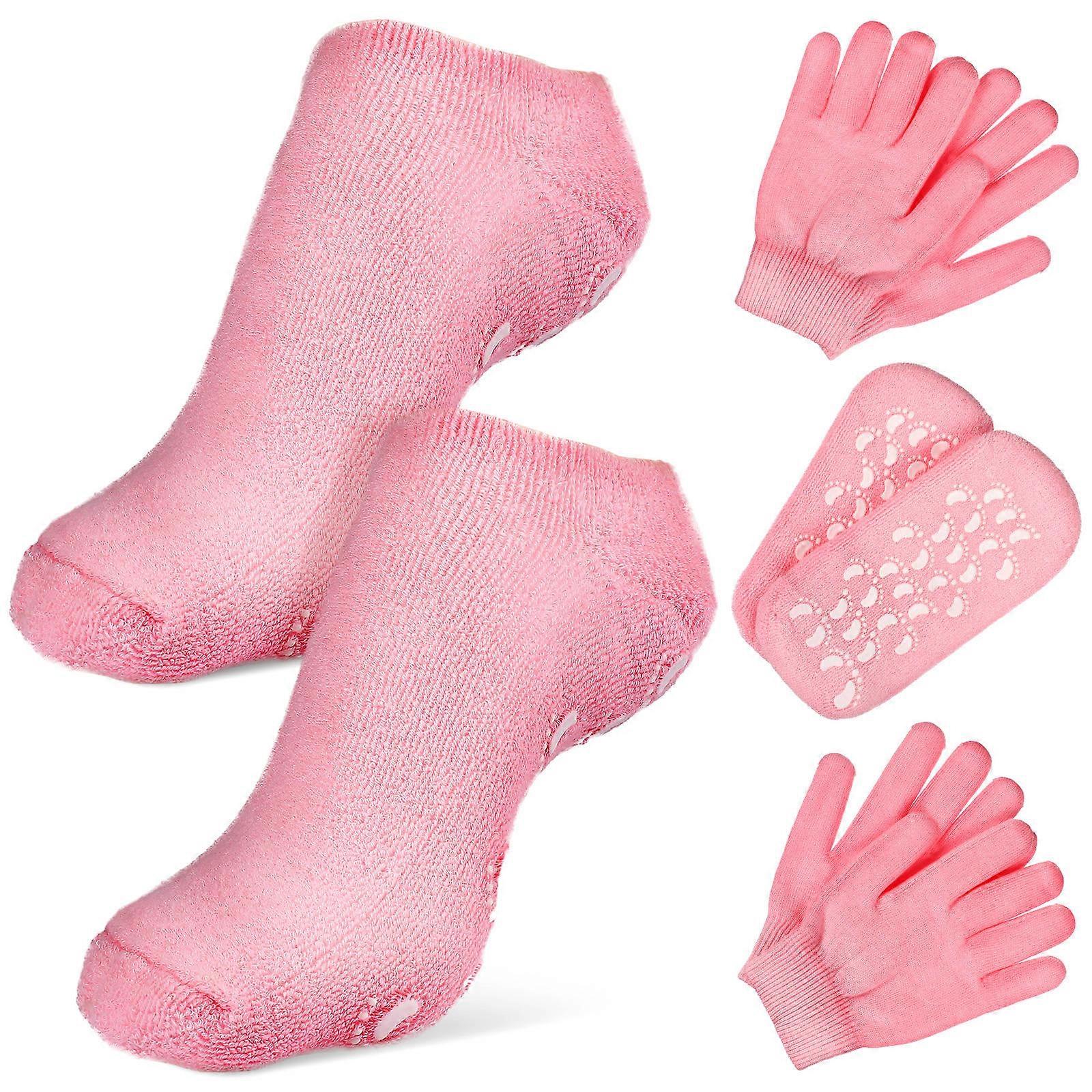 Soft Moisturizing Spa Socks and Gloves Set for Foot Care – Breathable, Skin Friendly Design for Home Use