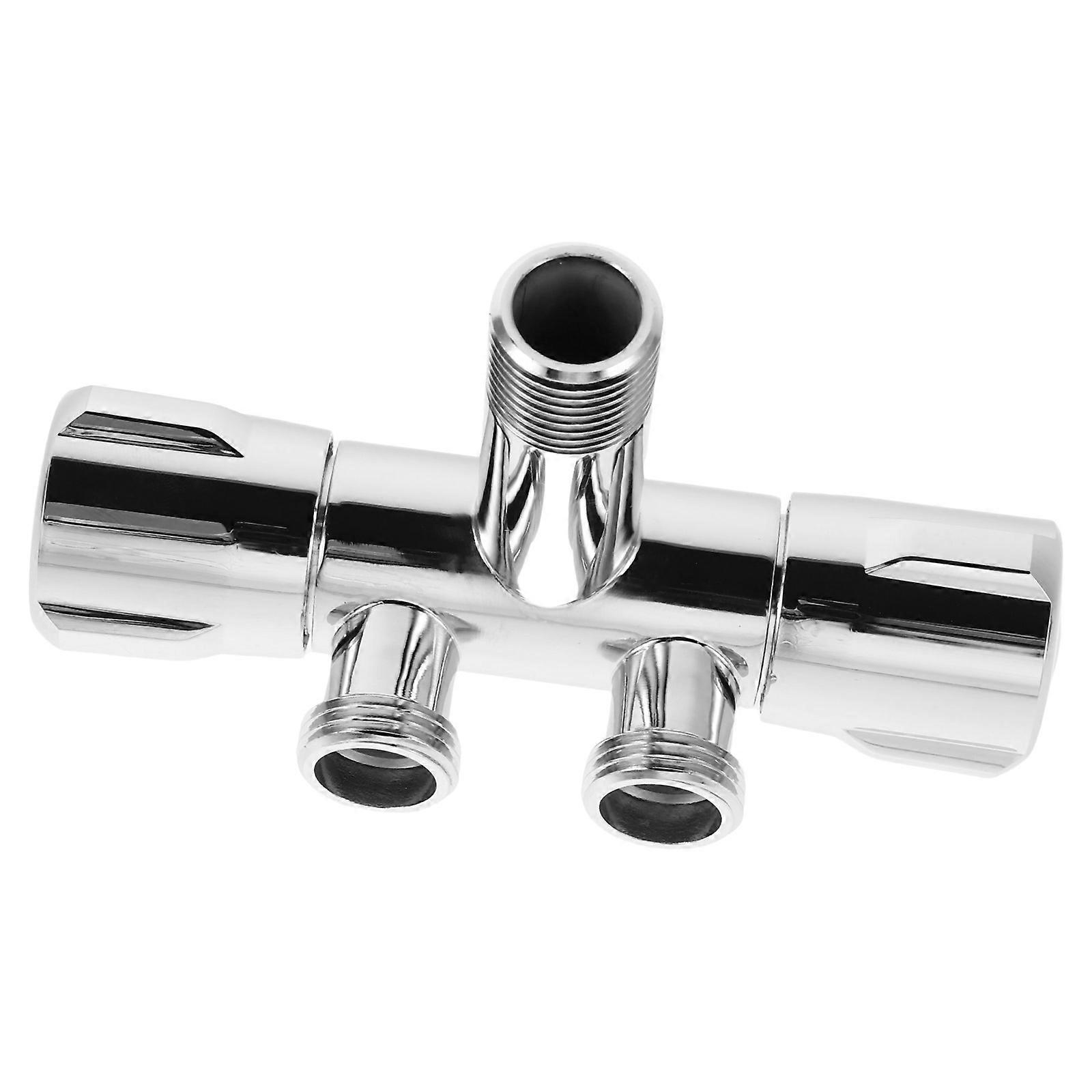 Toilet Angle Valve Copper Double Switch Outlet Angle Valve For Shower System Homeowners Diy Users Easy Installation 12.80X7.50X5.00CM 1Pack