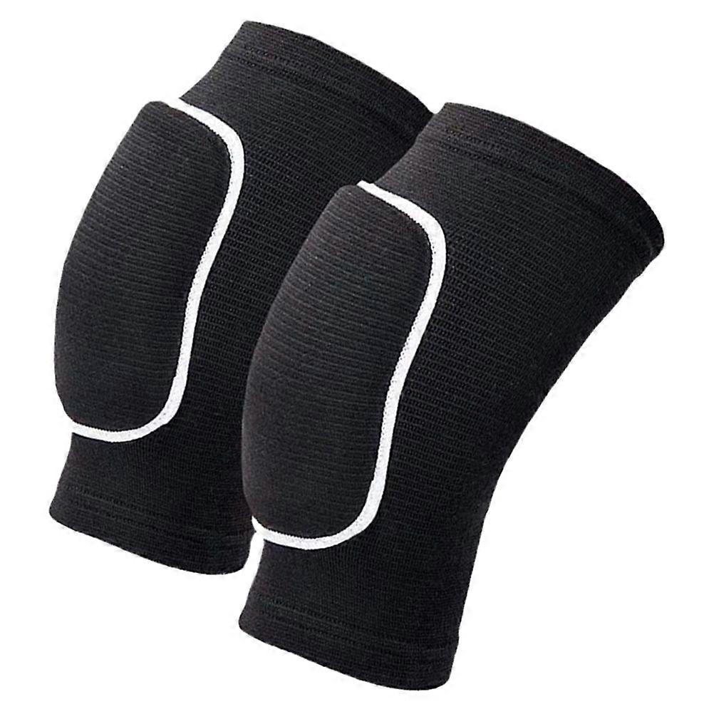 1 Pair Soft Breathable Volleyball Pads for Dancing Football Yoga Basketball Skating Black