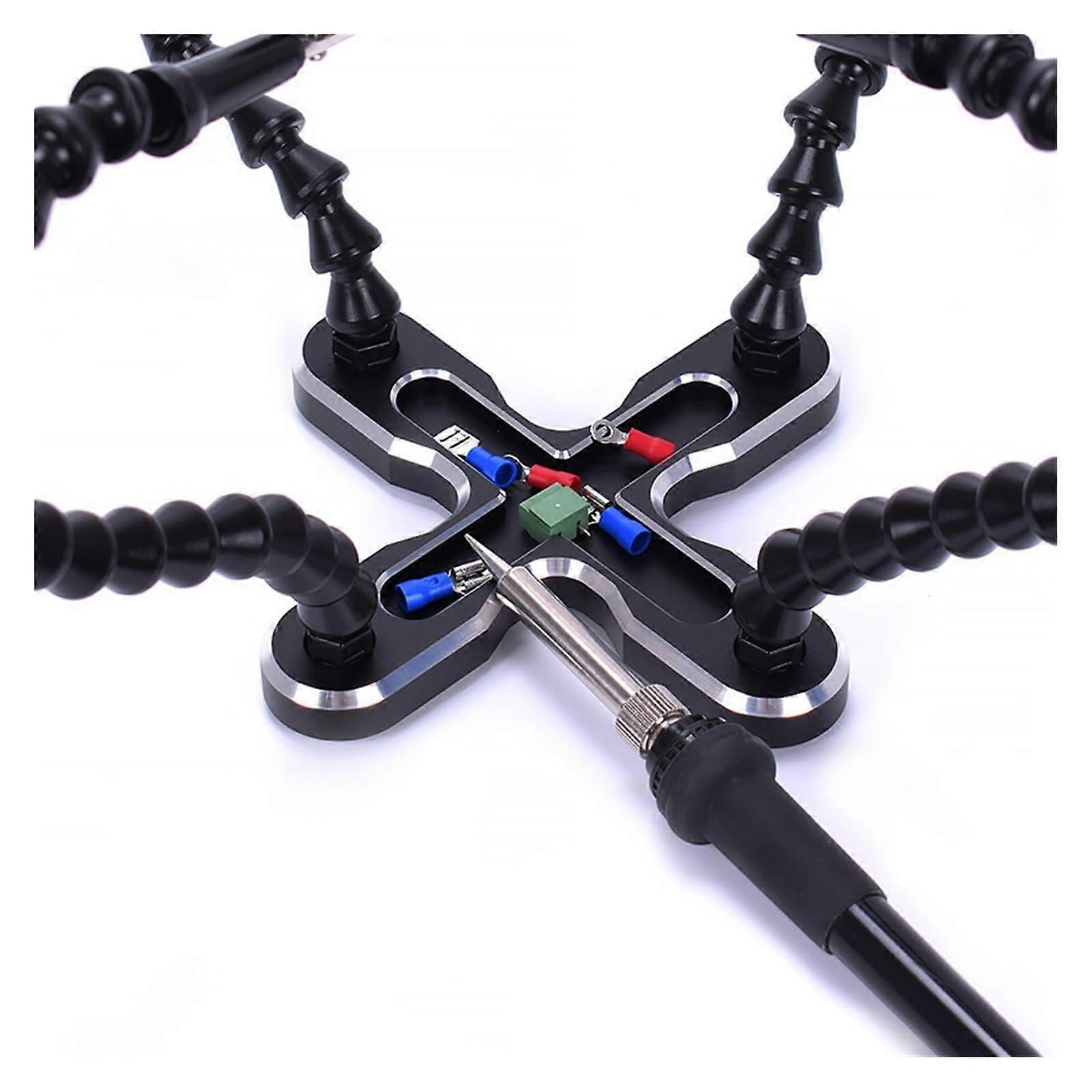 Third Hand 4-Jaw Weld Table With Universal Arm Aluminum Alloy Construction Lighting Accessory N-CSBKM-BL9blue