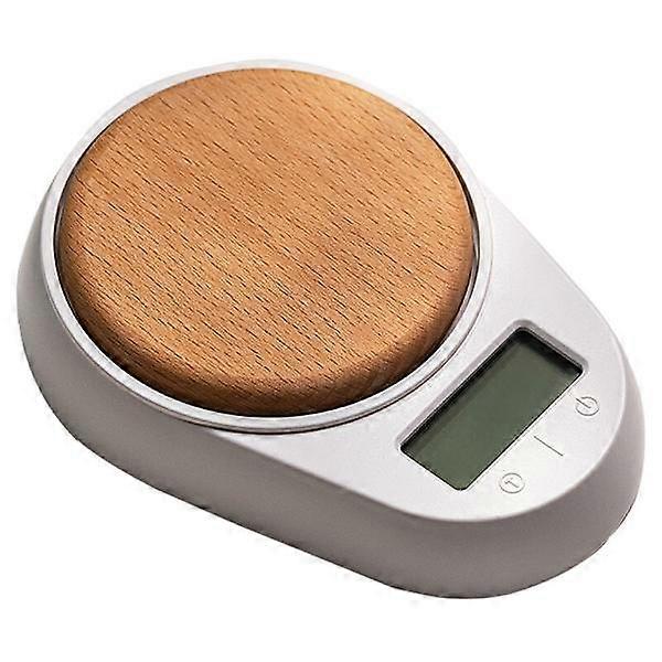 Electronic scale Portable mini scale High precision electronic temperature meter (white)