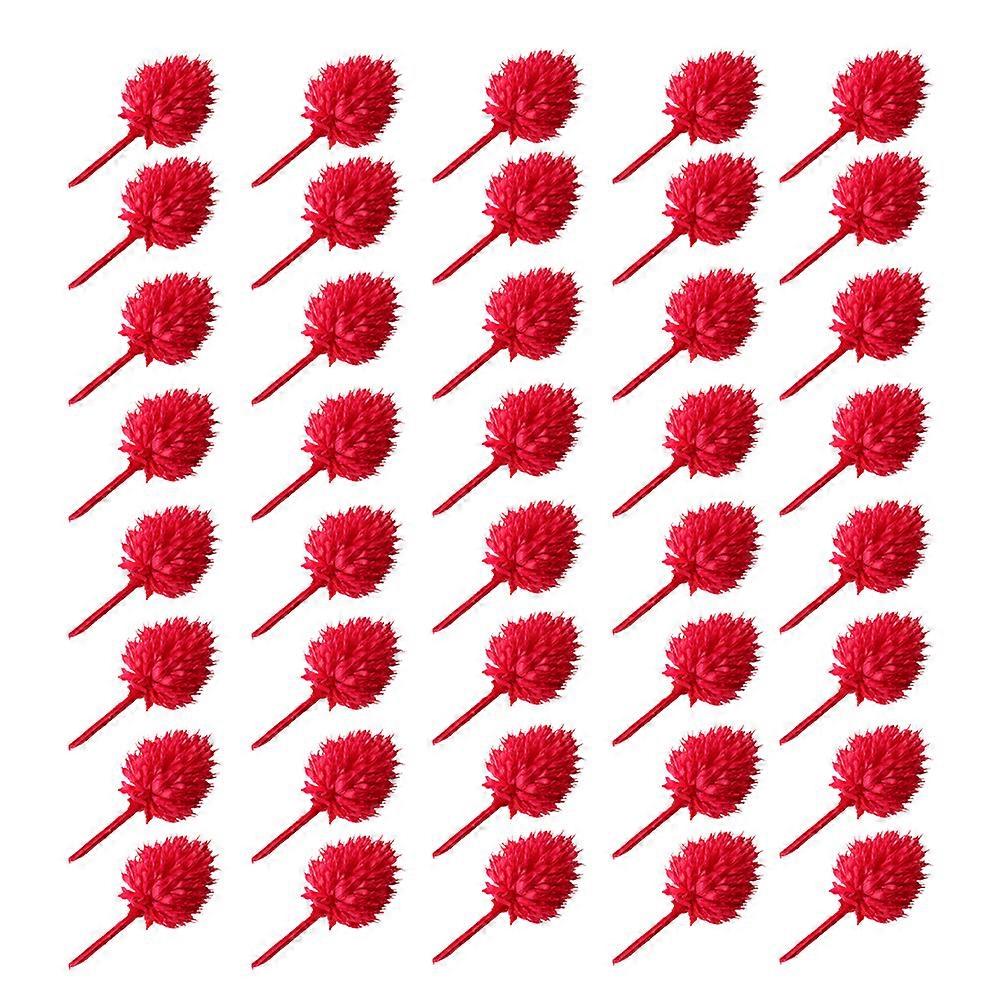 40pcs Christmas Pine Cone Decorative Ornaments for Desktop Xmas Adornments