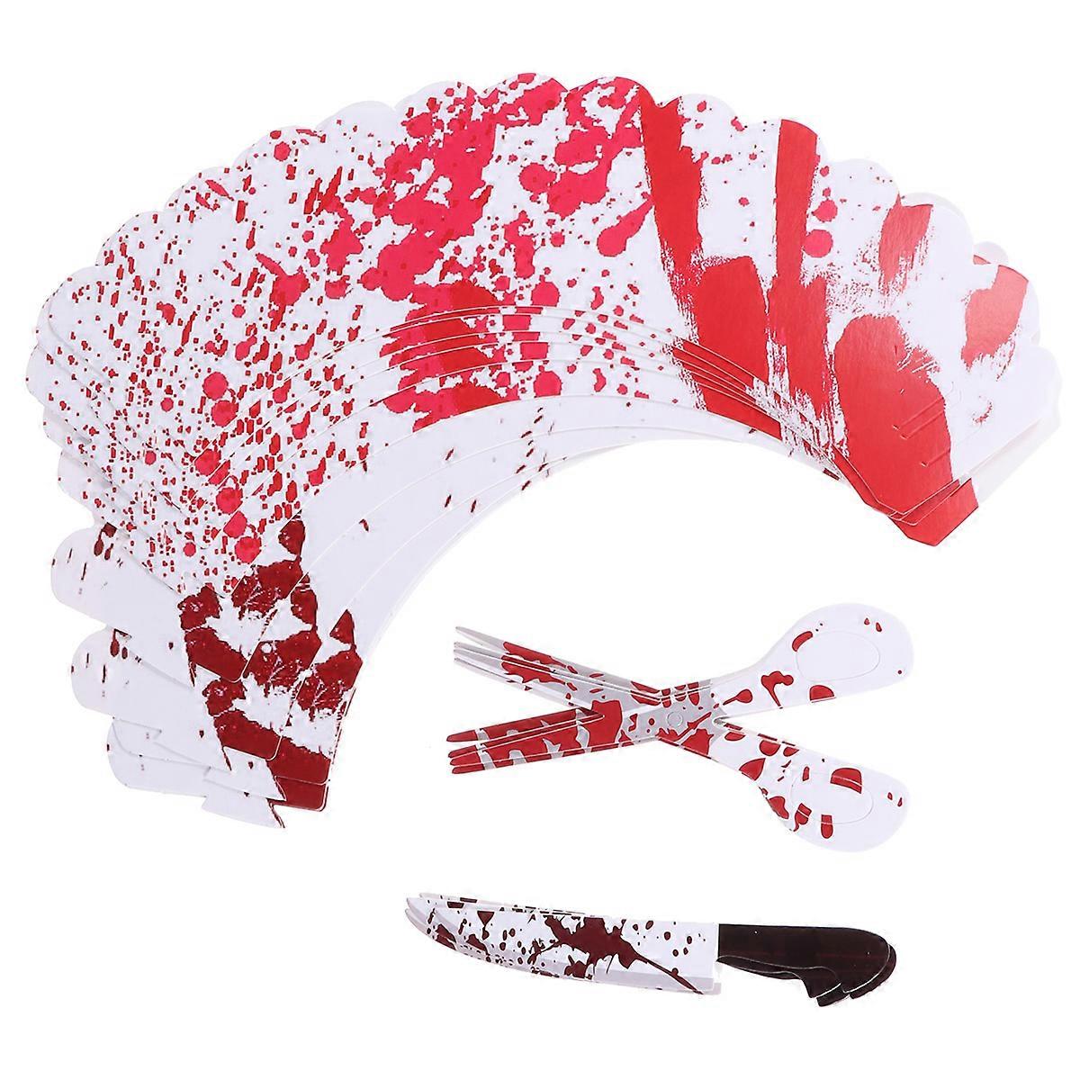 Halloween Cake Wrapper and Topper Assorted Color Paper for Cake Decoration 72pcs