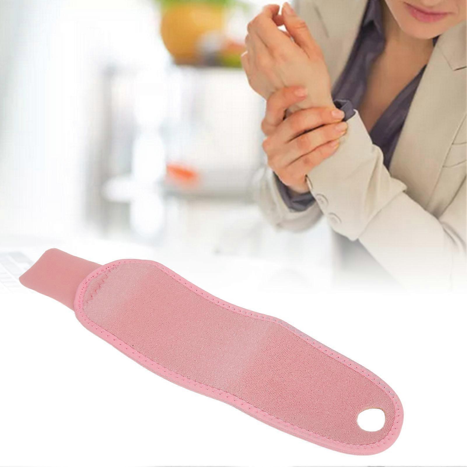 Compression Wrist Brace Reduce Pain Breathable Elastic Adjustable Arthritis Wrist Brace for Joint Injury Pink 