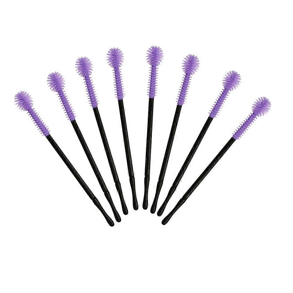 50 יחידות מברשות ריסים מסרק גבות לנשים ונערות מושלם לשימוש אישי וסלון יופי מקצועי בצבע סגול מסוגנן