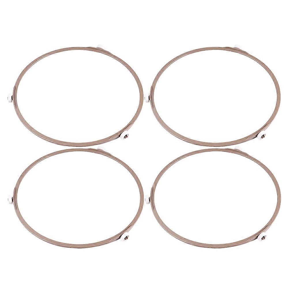 Microwave Oven Roller 4Pcs High Temperature Resistance Round Chocolate Color Used for Microwave Use Home Users