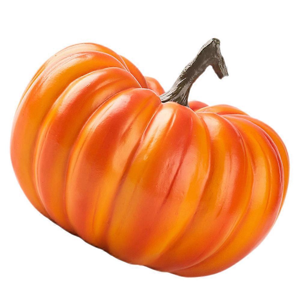 Artificial Pumpkin Model With Orange Color For Halloween Parties 1Pcs