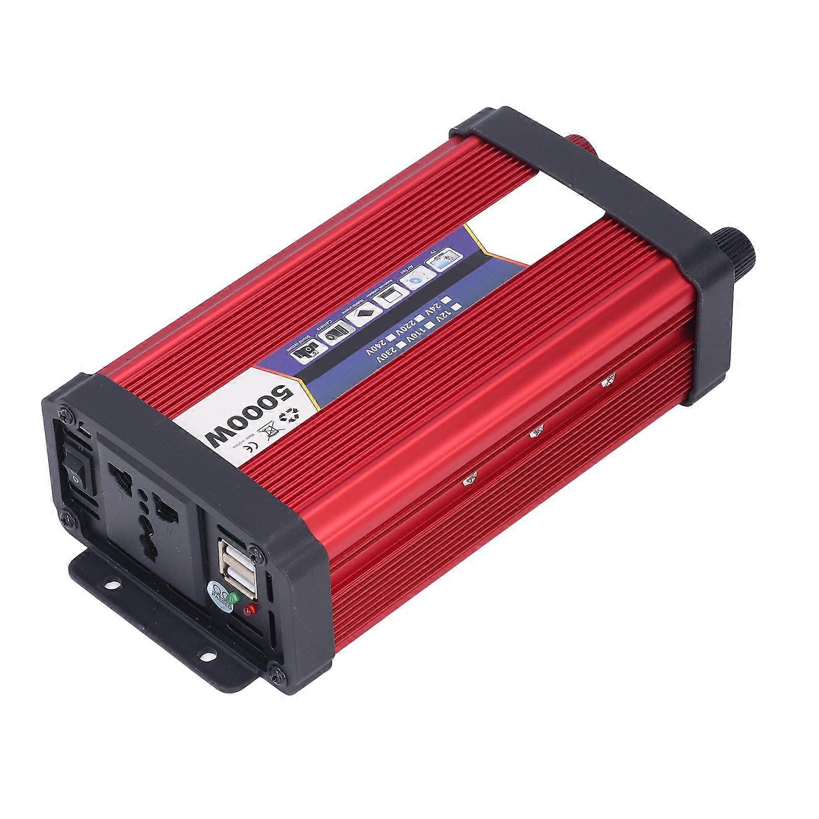 Bil Inverter Modifisert Sine Wave Vehicle Power USB lader omformer adapter 2000W12V til 110V 