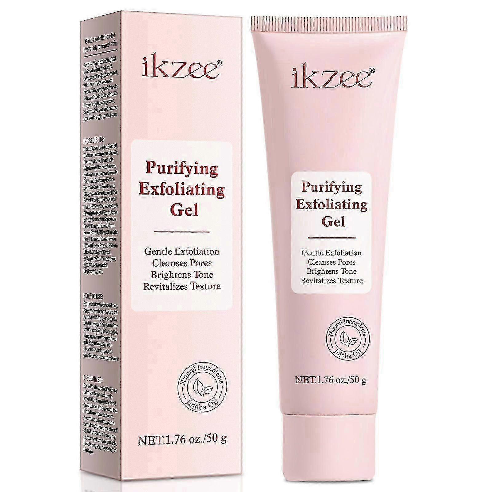Purifying Exfoliating Gel, Gentle Facial Exfoliator Cleanser, Natural Hydrating Peeling Gel for Face & Body, Deep Cleansing & Moisturizing,Cleanses Po