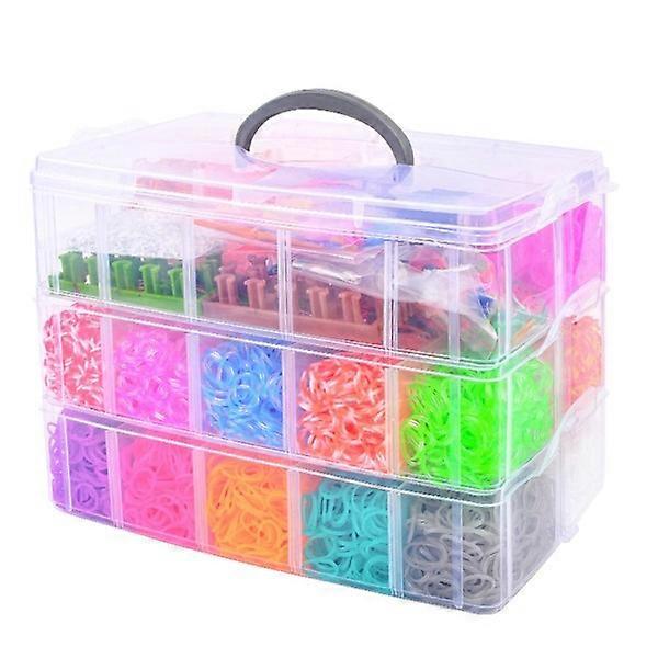 Super Large Loom Bands Kit - 28.000pcs and lots of accessories. Multicolor