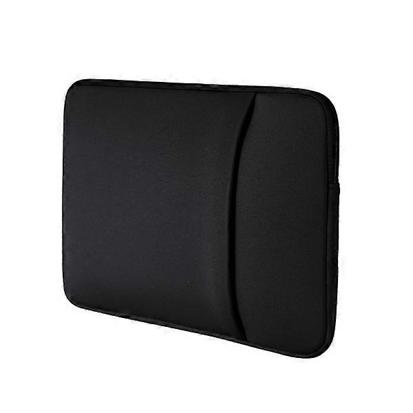 15 Inch Laptop Sleeve Protective Soft Padded Case With Zipper Portable Computer Bag Black