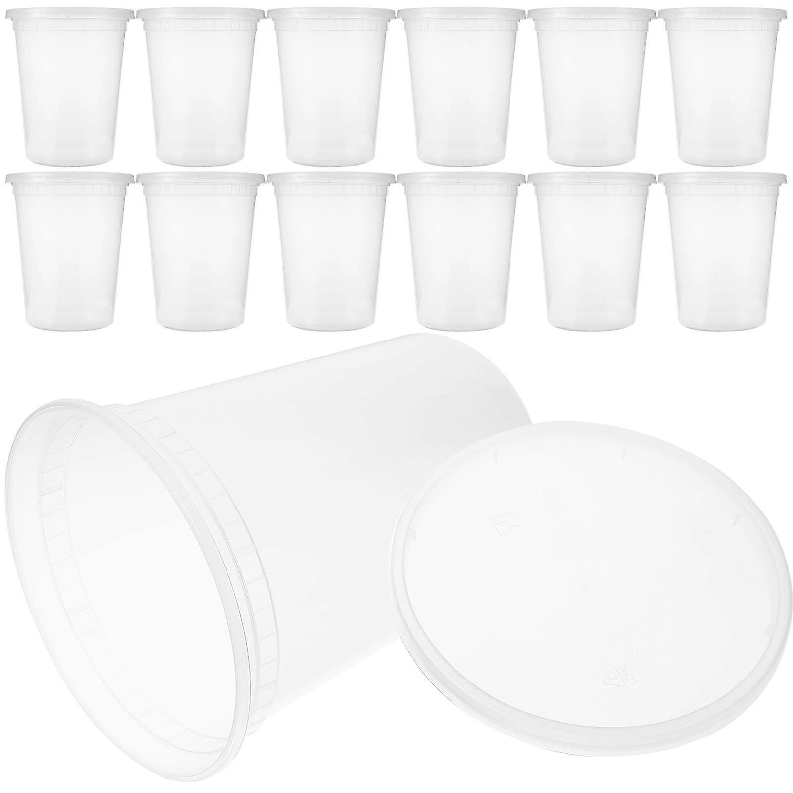 Takeout with Lids Perfect for Home Use Clear PP Material 32oz