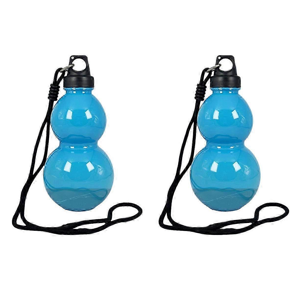 Tasse d’eau en gourde de la mythologie orientale - Boisson en plastique créative de 750 ml en bleu pour une hydratation élégante