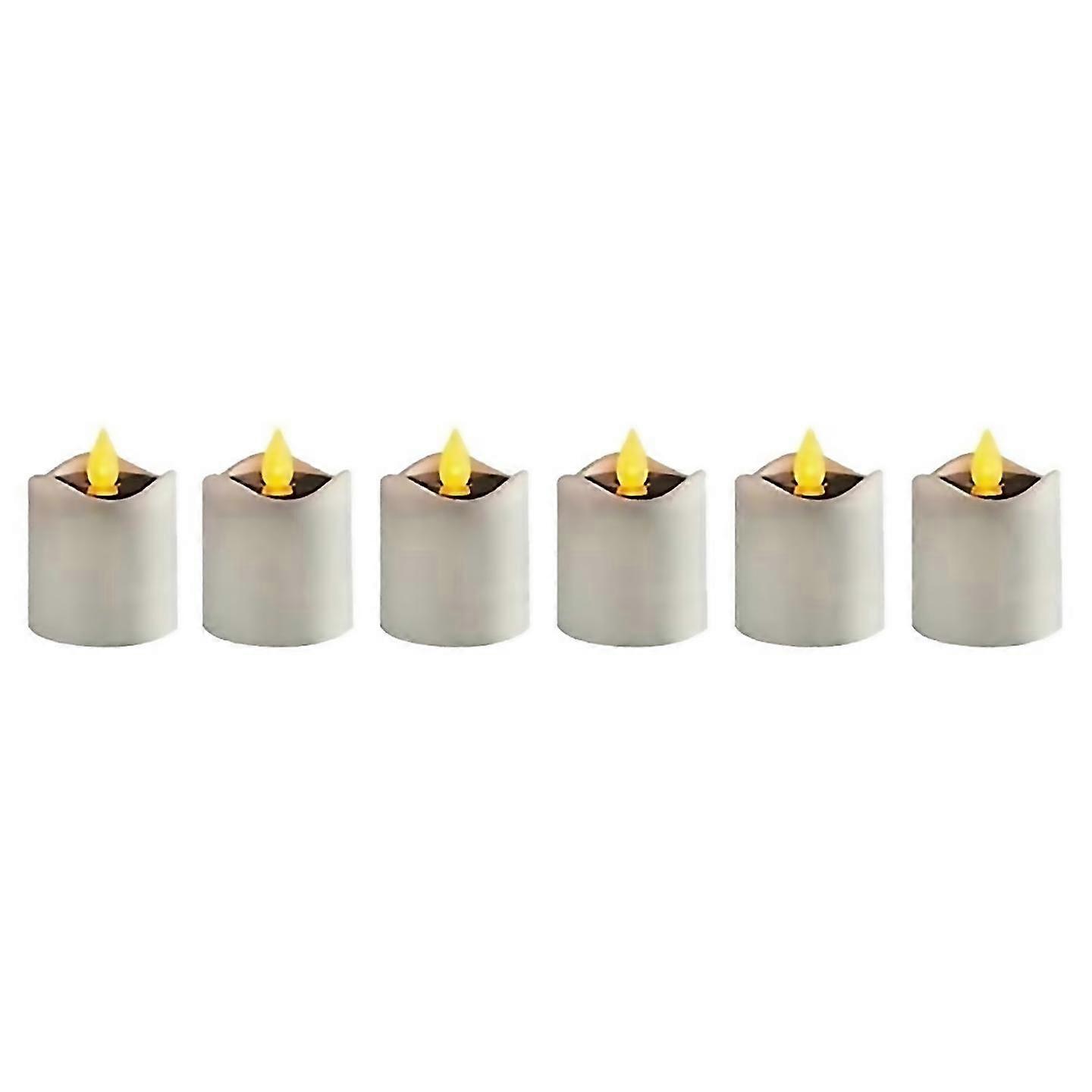 For Flickering Solar Flameless Led Candle Light Tea Light Simulation