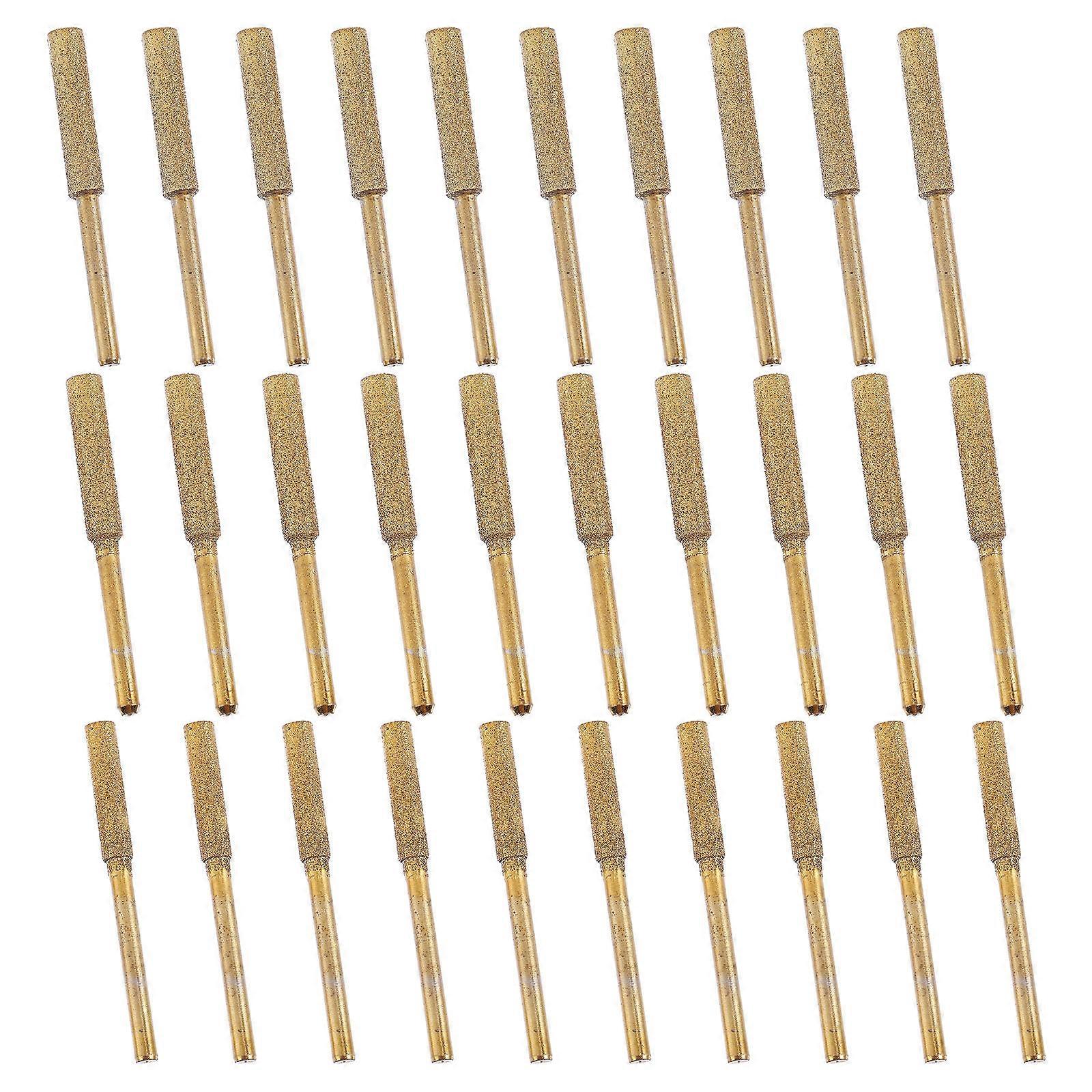 30Pcs Polishing Tools For Chainsaw And Wood With Cylindrical Grinding Heads Perfect For Workshop Metal Polishing Tasks