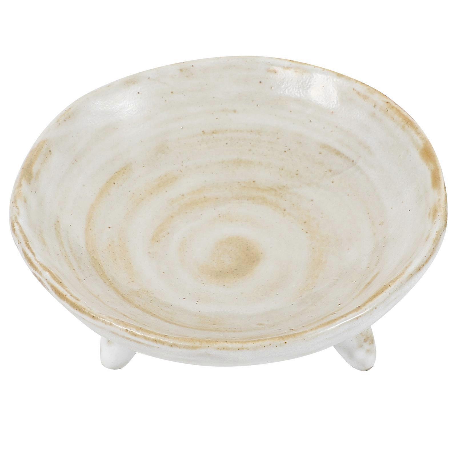 Soy Sauce Dishes For Sushi Japanese Dip Serving Dish 10.7X10.7CM Round White Functional For Home Use 1Pcs
