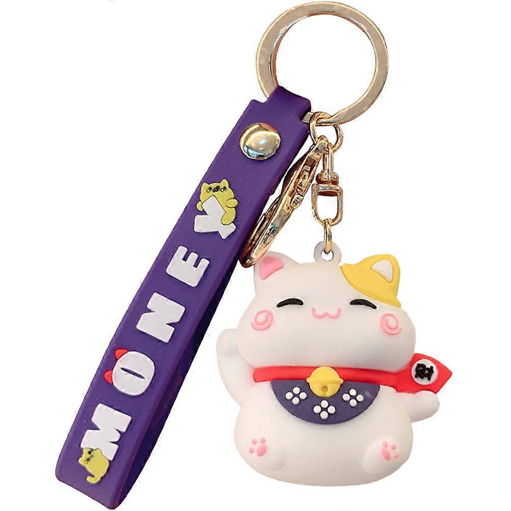 Japanese Style Cat Keyring For Travel Home Decoration With Cat Design And 1Set