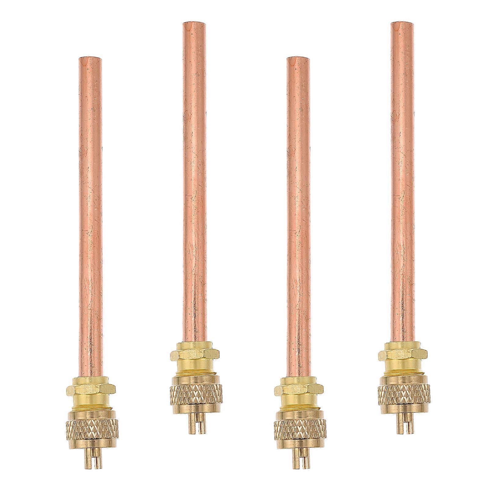 4PCS Service Access Valves 10.4cm Long Conditioner Service Valves