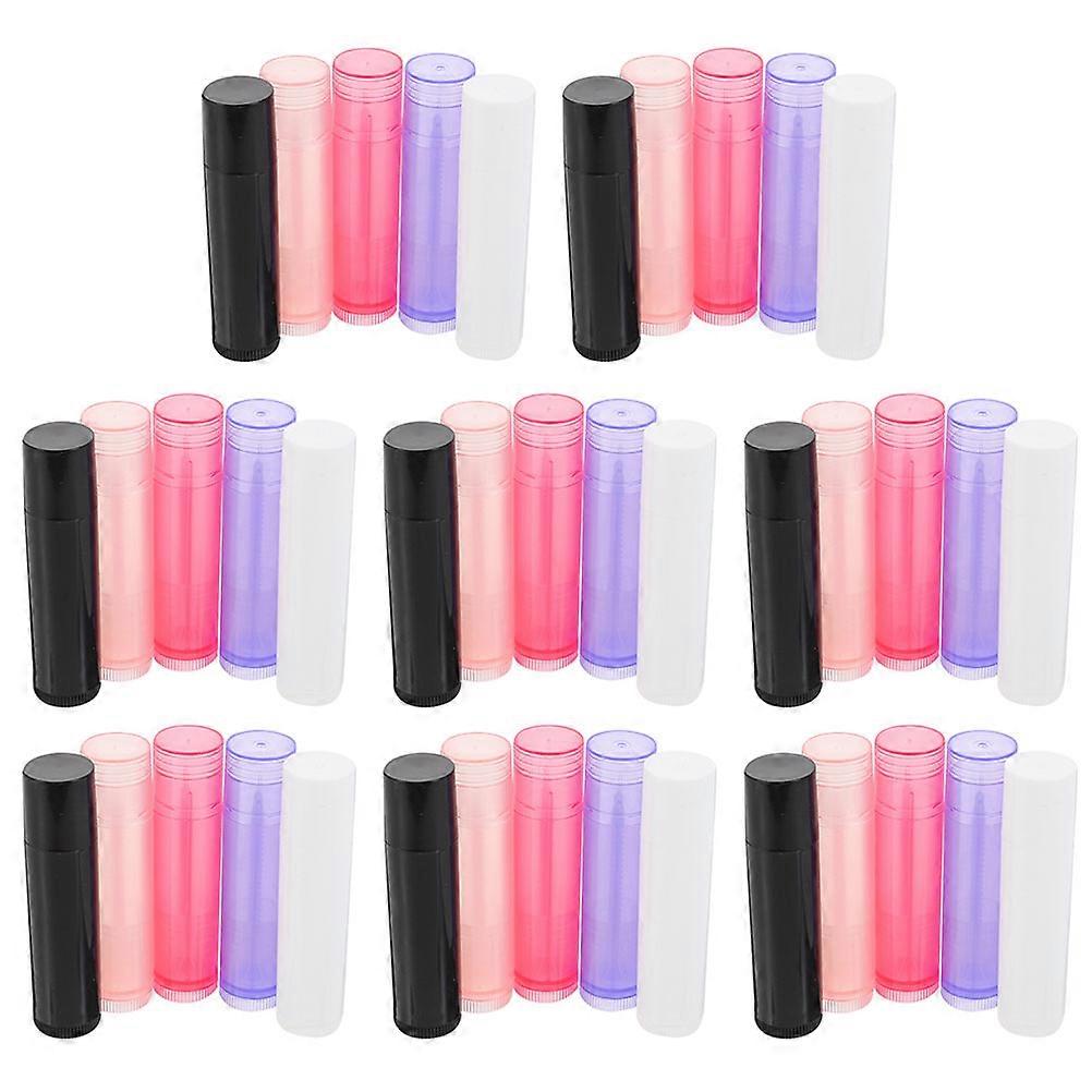 40Pcs Assorted Color Lip Gloss Containers for Storage DIY Lipstick Tubes and Lip Balm Sub Tubes PP Material