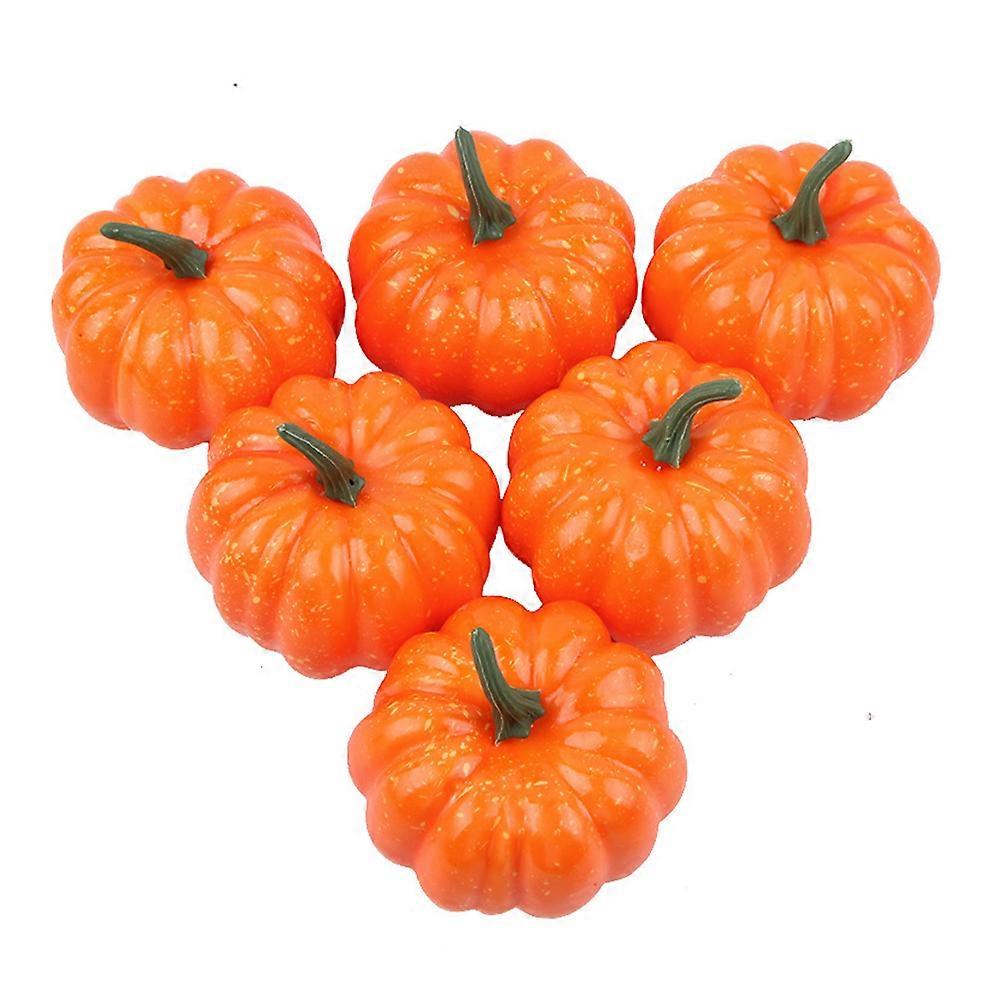 Pumpkin Prop 6Pcs Display Item Excellent For Art Training Institutions Assorted Color Fine Craftsmanship