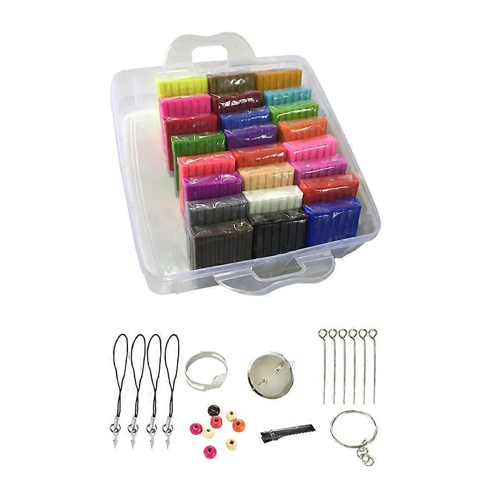 Polymer Clay For Kids 1 Set Color Oven Bake Clay DIY Polymer Clay Kit Modeling Clay Blocks Toys Suitable For Educational Use