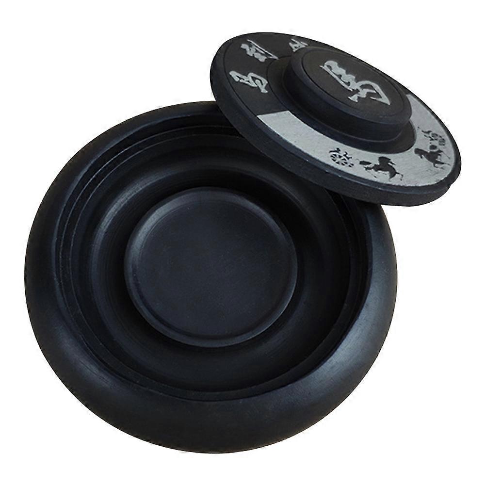Durable Student Ink Grinder with Horse Pattern and Traditional Chinese Calligraphy Ink Plate for Art and Writing