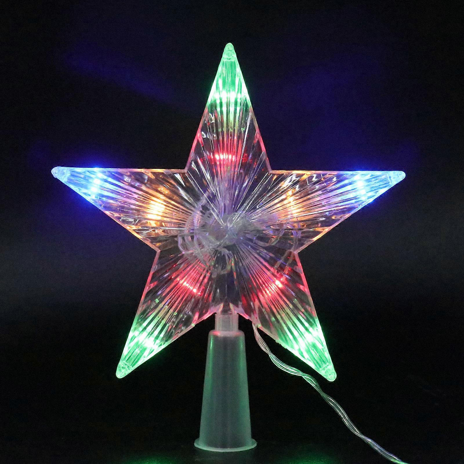 Christmas Tree Light Up Star Decoration For Family Gatherings And Christmas Parties Large Size Battery Operated Stunning Visual Effect 1Piece