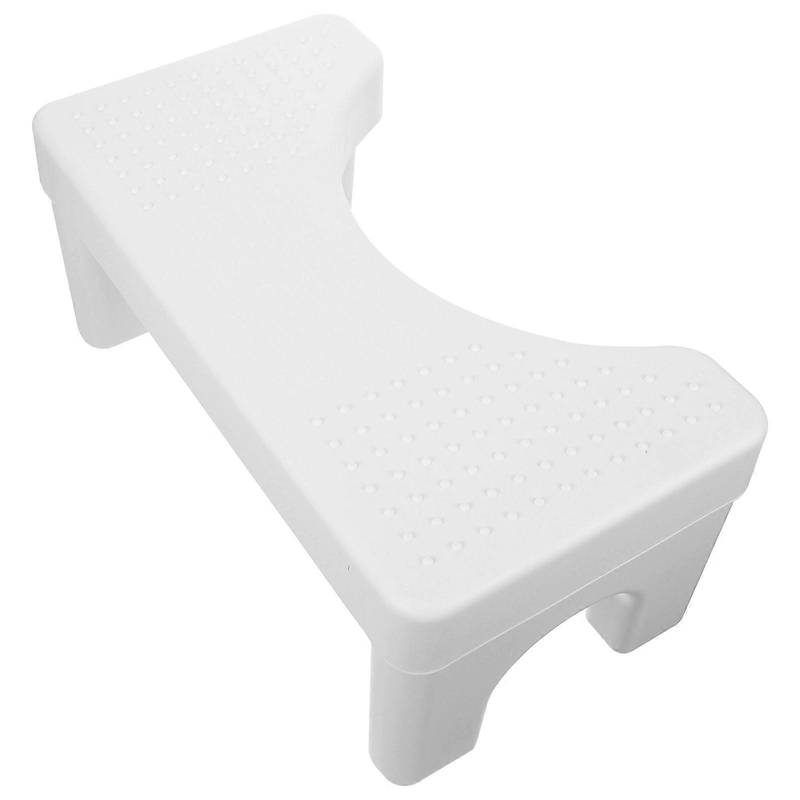 Non Slip Thickened Bathroom Footstool for Adults – Compact Toilet Step Stool for Comfortable Sitting and Healthier Bowel Movements, Space Saving