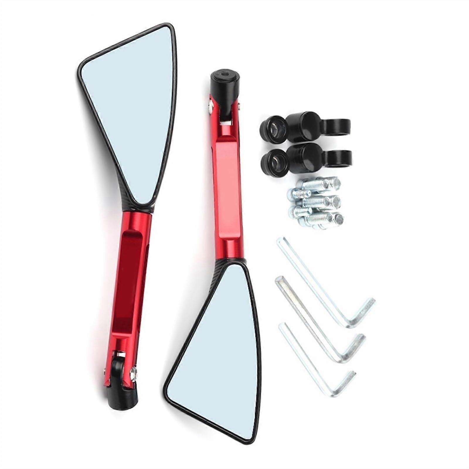 Universal Motorcycle Mirror CNC Side Rear-View For Aprilia APR150-5V APR150-5AV APR300T-V APR300T-VA APR300TJ Red