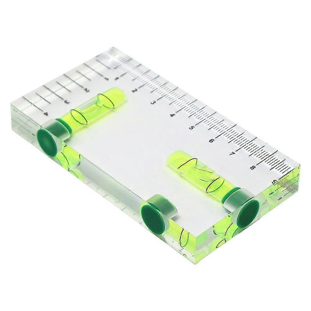Transparent Two Direction Magnetic Spirit Level Photo Frame - Multifunctional Horizontal Wall Decor, Clear Design, 1 Unit