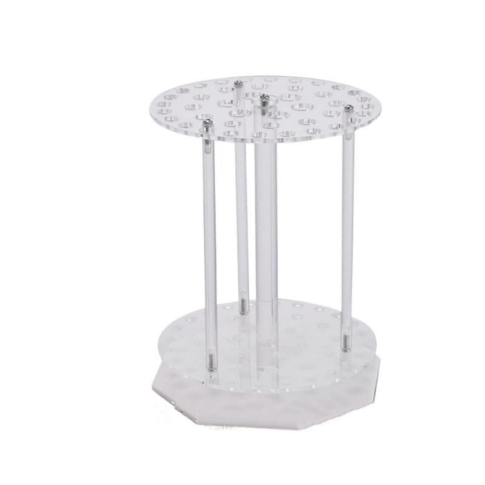 Stand 32 Holes Organic Glass Graduated Pipette Rack 32 Holes Circular Pipette Stand Pipette Holder Lab Support Stands